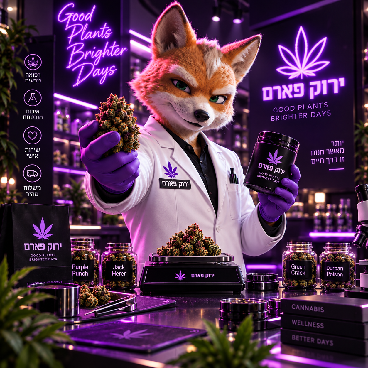 ירוק פארם — GOOD PLANTS BRIGHTER DAYS