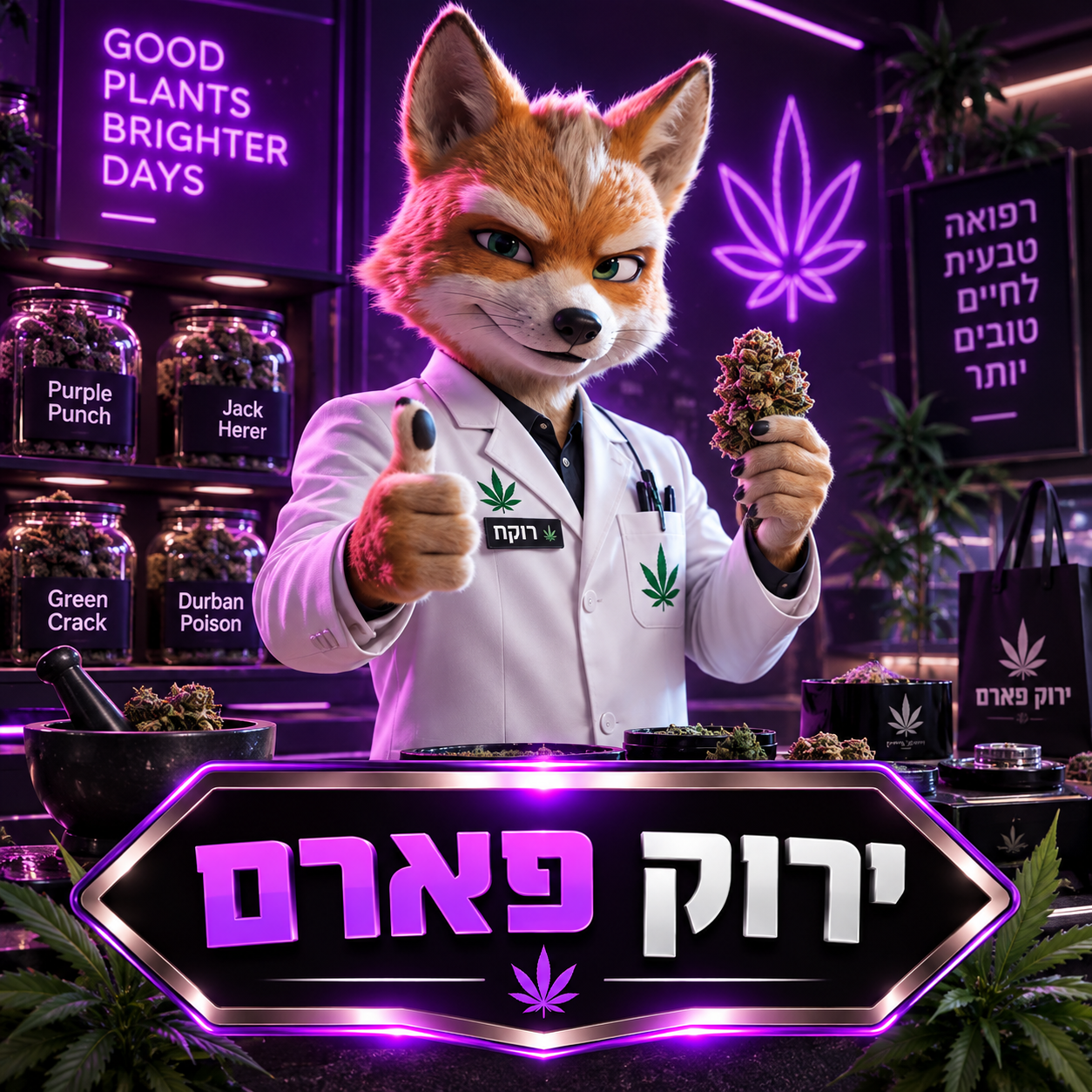 ירוק פארם — GOOD PLANTS BRIGHTER DAYS